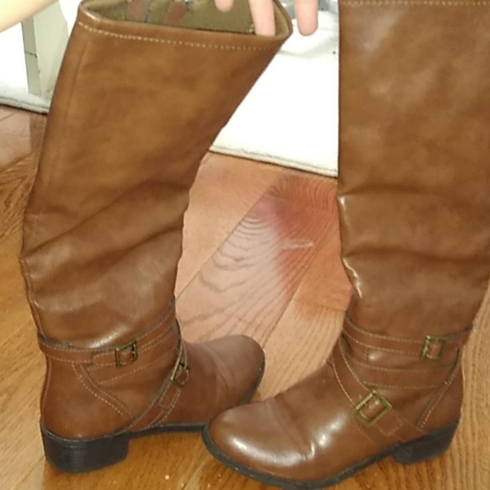 Tall brown boots